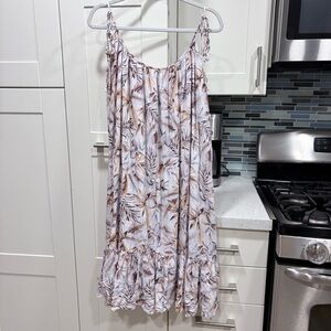 Mikoh shoulder tie midi dress